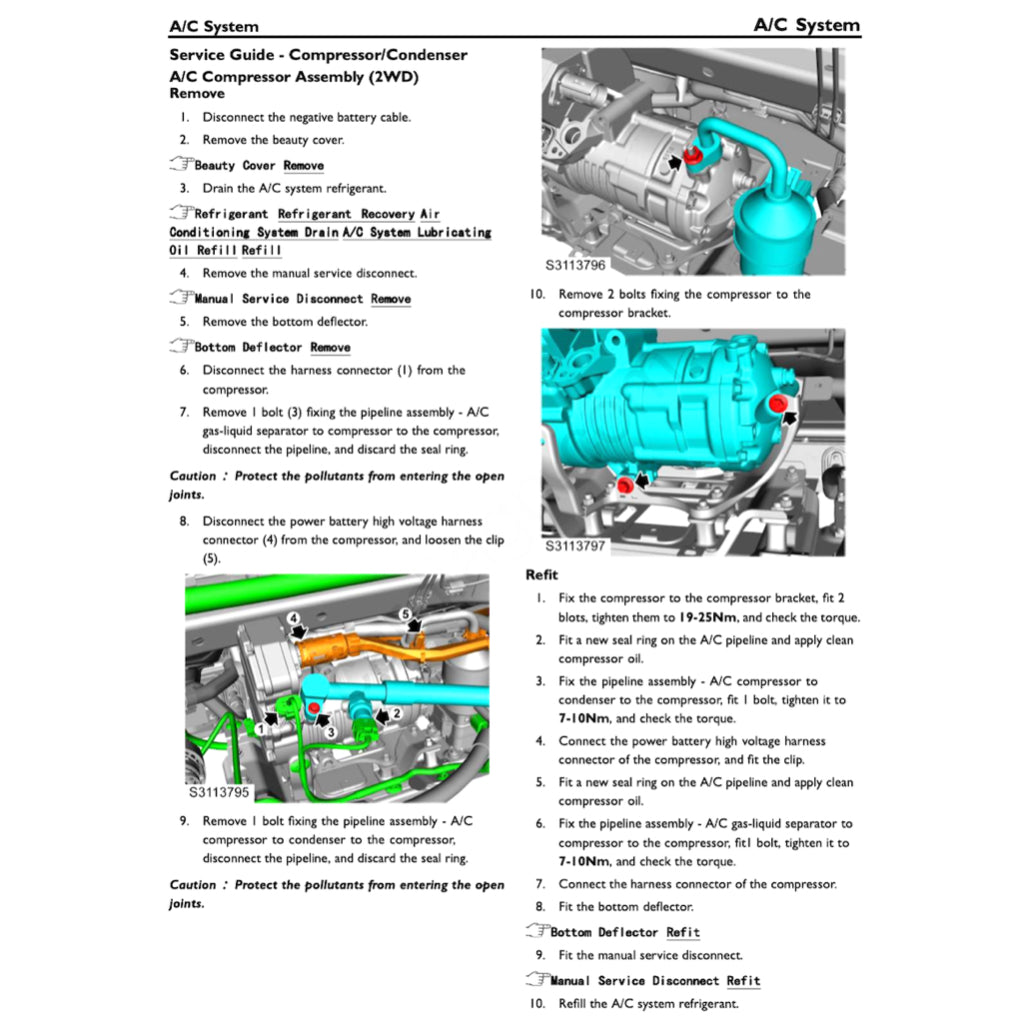 MG4 EV EH32 2022+ Full Manual Set – Repair & Maintenance Manual - page 3