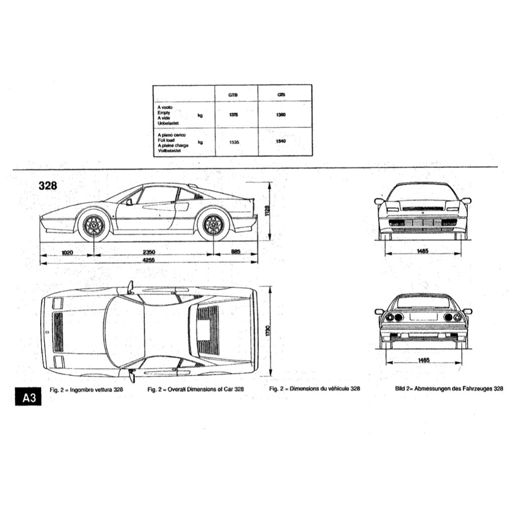 Ferrari 308/328 GTB GTS F105 1975-1985 Full Manual Set – Repair & Maintenance Manual and Spare Parts Catalog - page 5