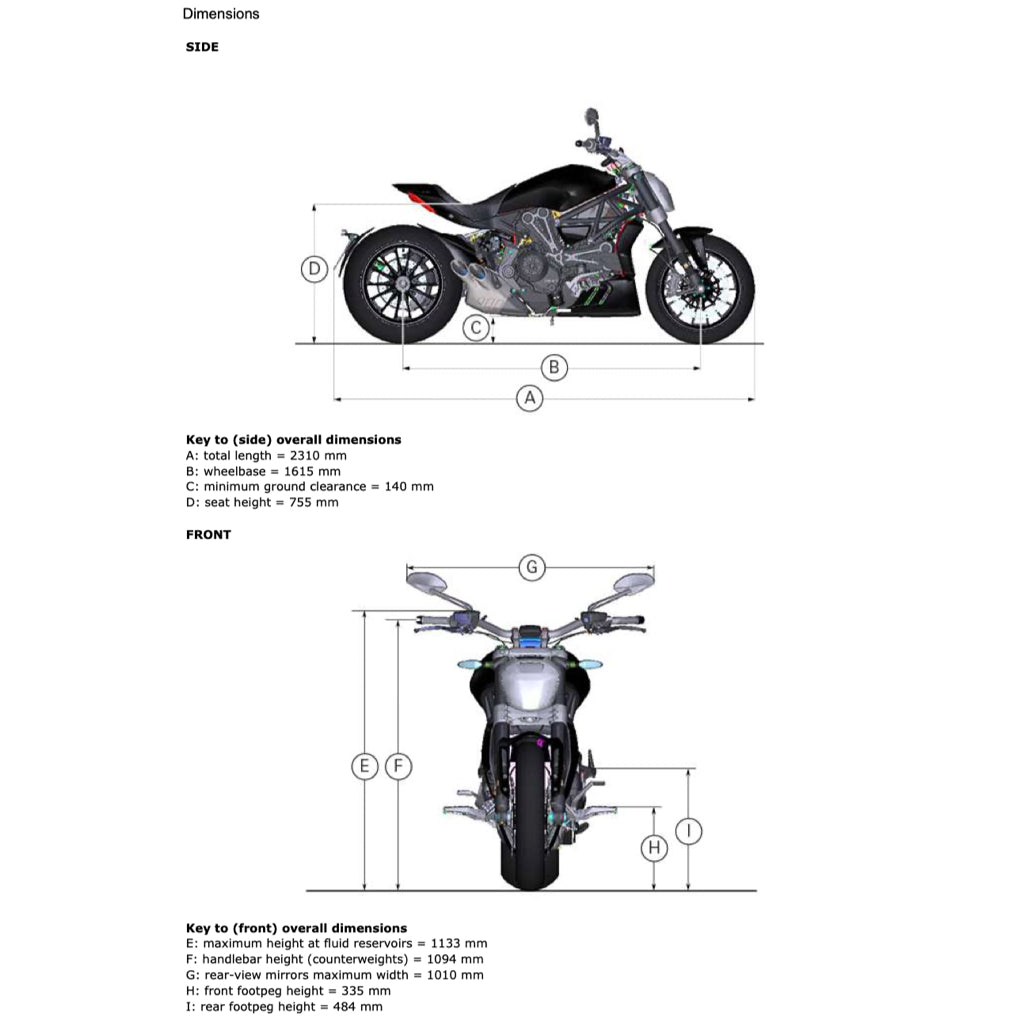 Ducati X DIAVEL S 1260 2016-2020 Full Manual Set – Repair & Maintenance Manual and Spare Parts Catalog and User Handbook - page 6