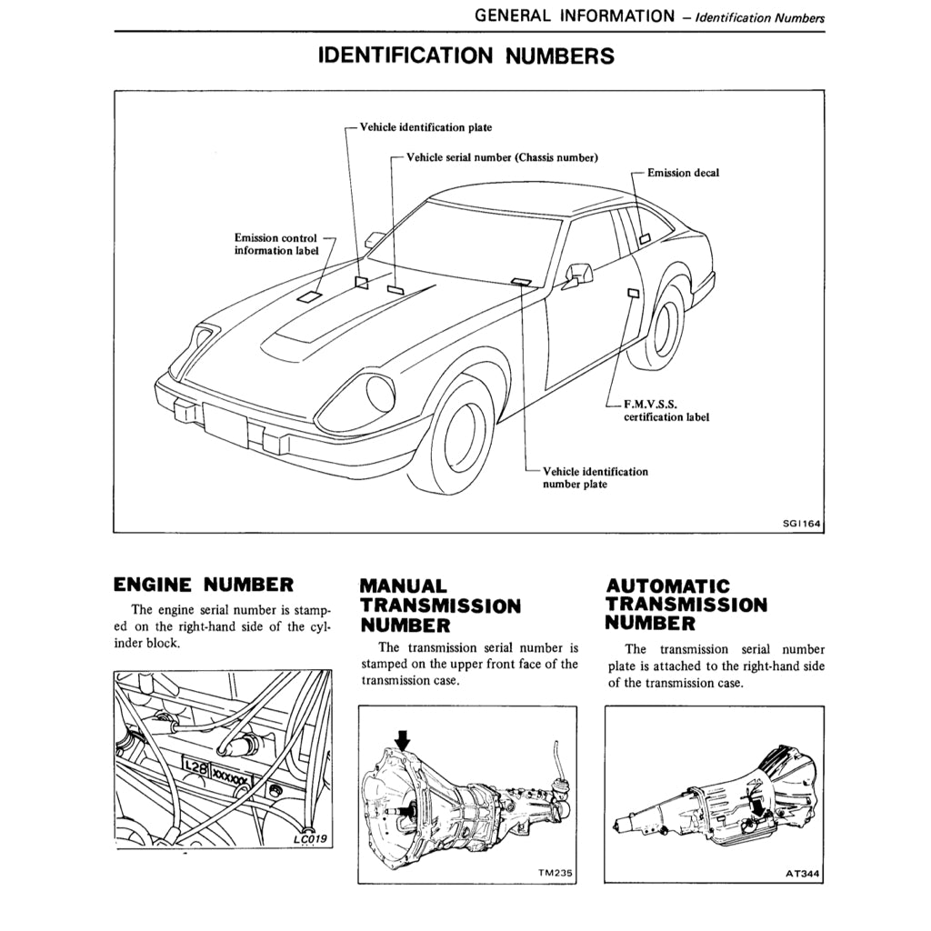 Datsun FAIRLADY 280ZX S130 1978-1983 Full Manual Set – Repair & Maintenance Manual - page 5