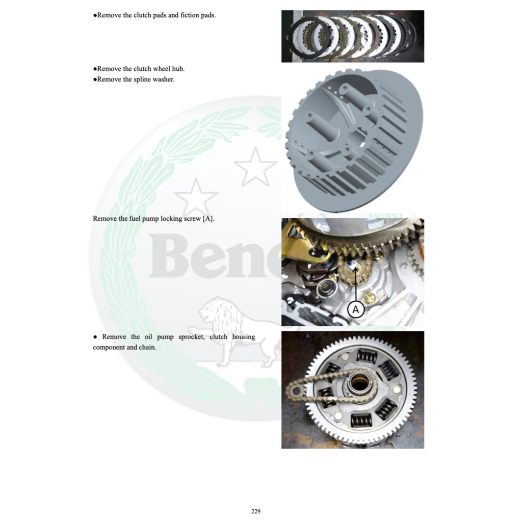 BENELLI TRK 251 2019+ Full Manual Set – Repair & Maintenance Manual and Spare Parts Catalog and User Handbook - page 8