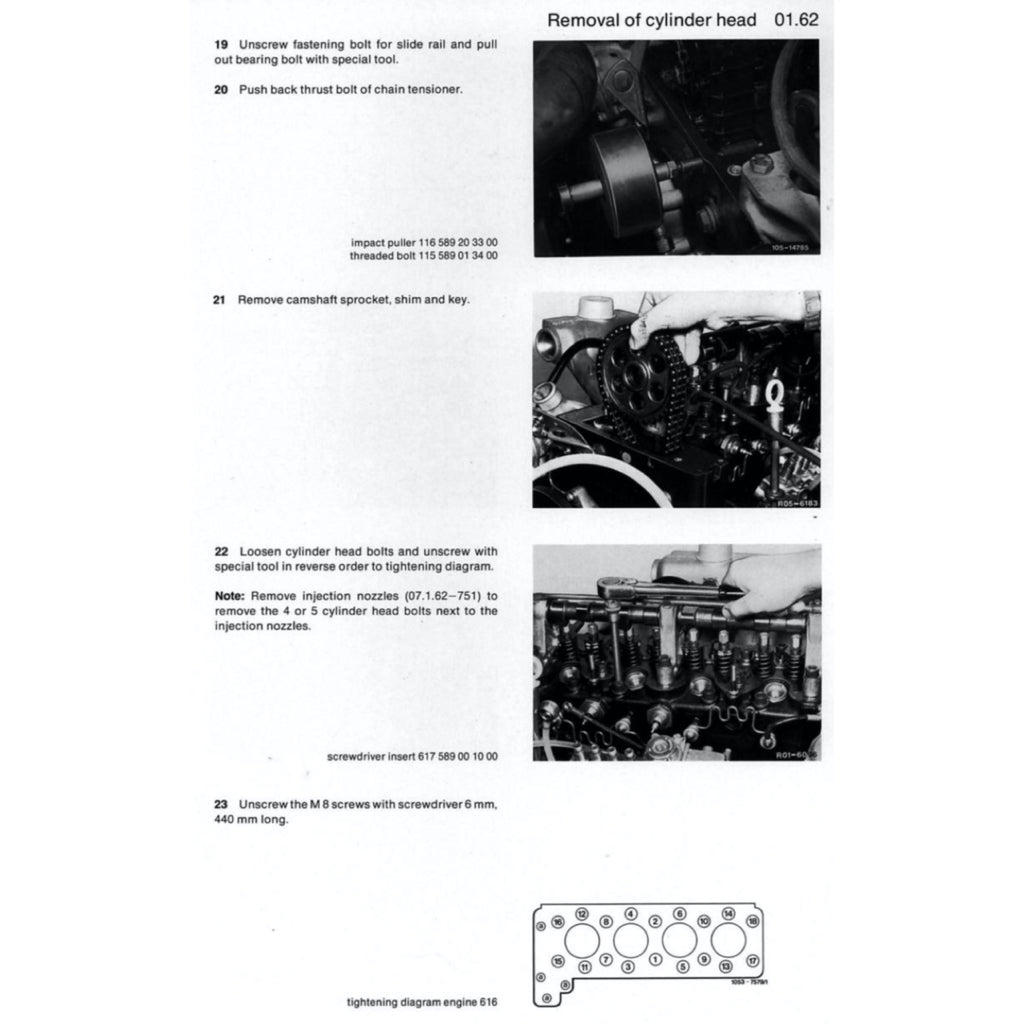 Mercedes-Benz Engine OM615 / 616 /617 Service Repair Manual - page 6