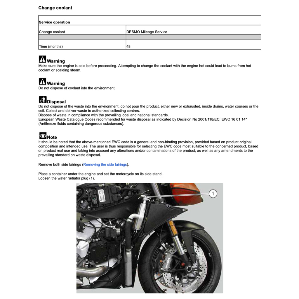 Ducati PANIGALE 955 V2 2020+ Full Manual Set – Repair & Maintenance Manual and Spare Parts Catalog and User Handbook - page 3