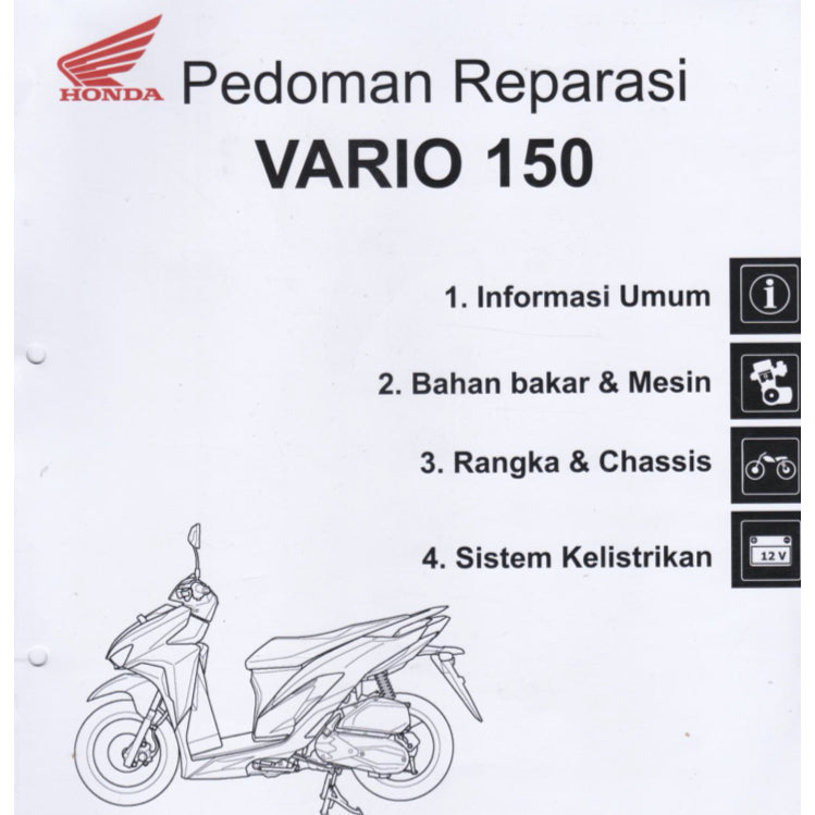 Honda VARIO 150 VARIO150 CBT 2018+ Full Manual Set – Repair & Maintenance Manual and Spare Parts Catalog and User Handbook - BAHASA INDONESIA - page 2
