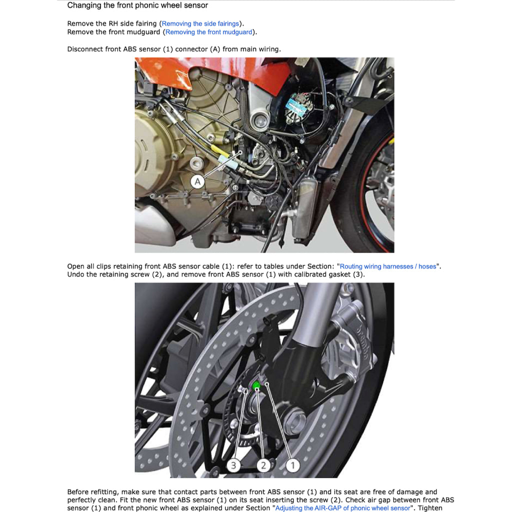 Ducati PANIGALE V4R 2023+ Full Manual Set – Repair & Maintenance Manual and Spare Parts Catalog and User Handbook - page 7