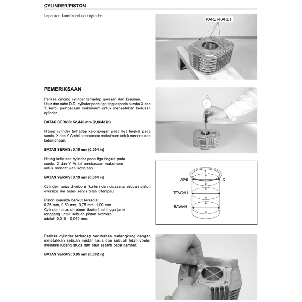Honda KARISMA 125 ANF 125 2002+ Full Manual Set – Repair & Maintenance Manual and Spare Parts Catalog / BUKU PEDOMAN REPARASI and KATALOG BAHAGIAN - page 8