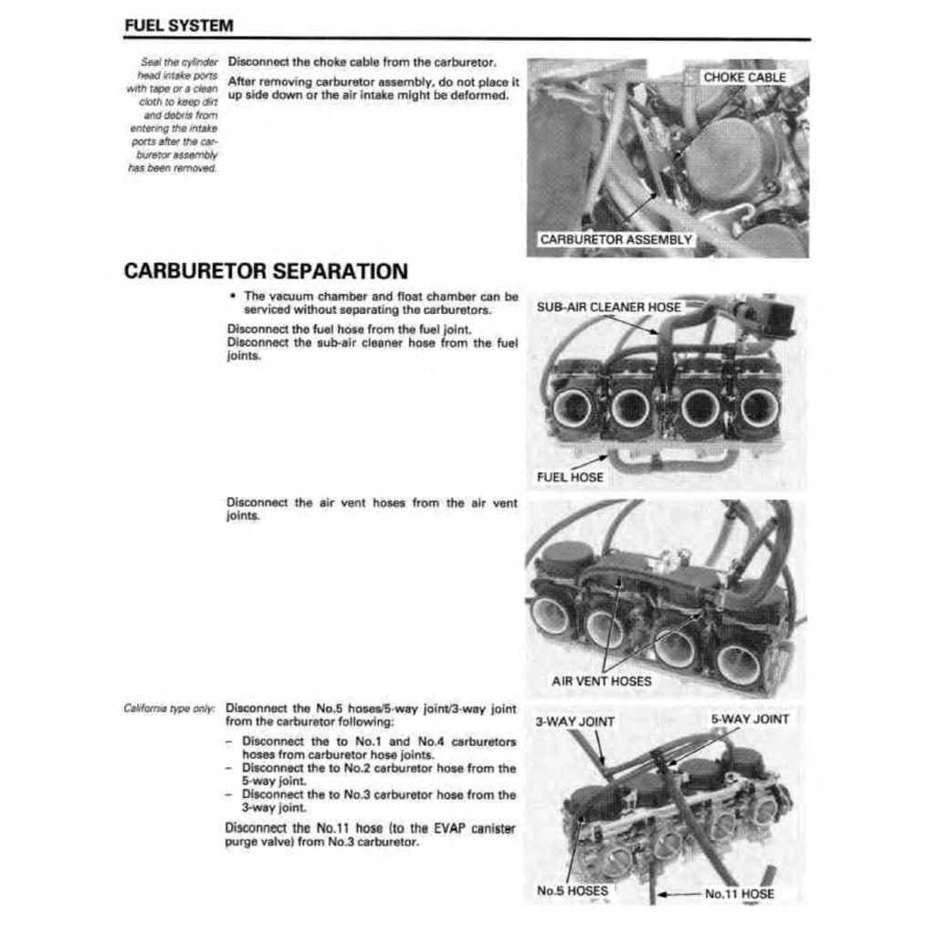 Honda CB600F HORNET 2004-2006 Full Manual Set – Repair & Maintenance Manual and User Handbook - page 7