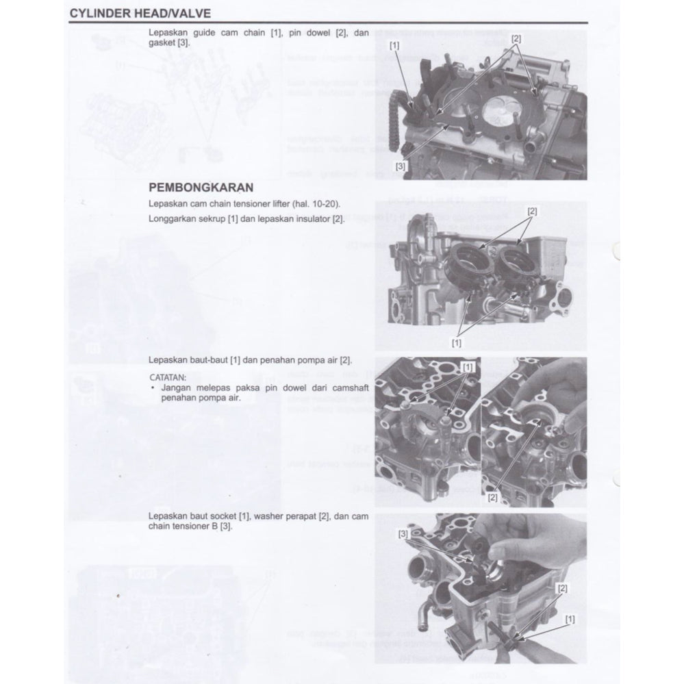Honda CBR 250RR CBR250RR MC51 2017-2023 Full Manual Set – Repair & Maintenance Manual and Spare Parts Catalog and User Handbook - BAHASA INDONESIA - page 8