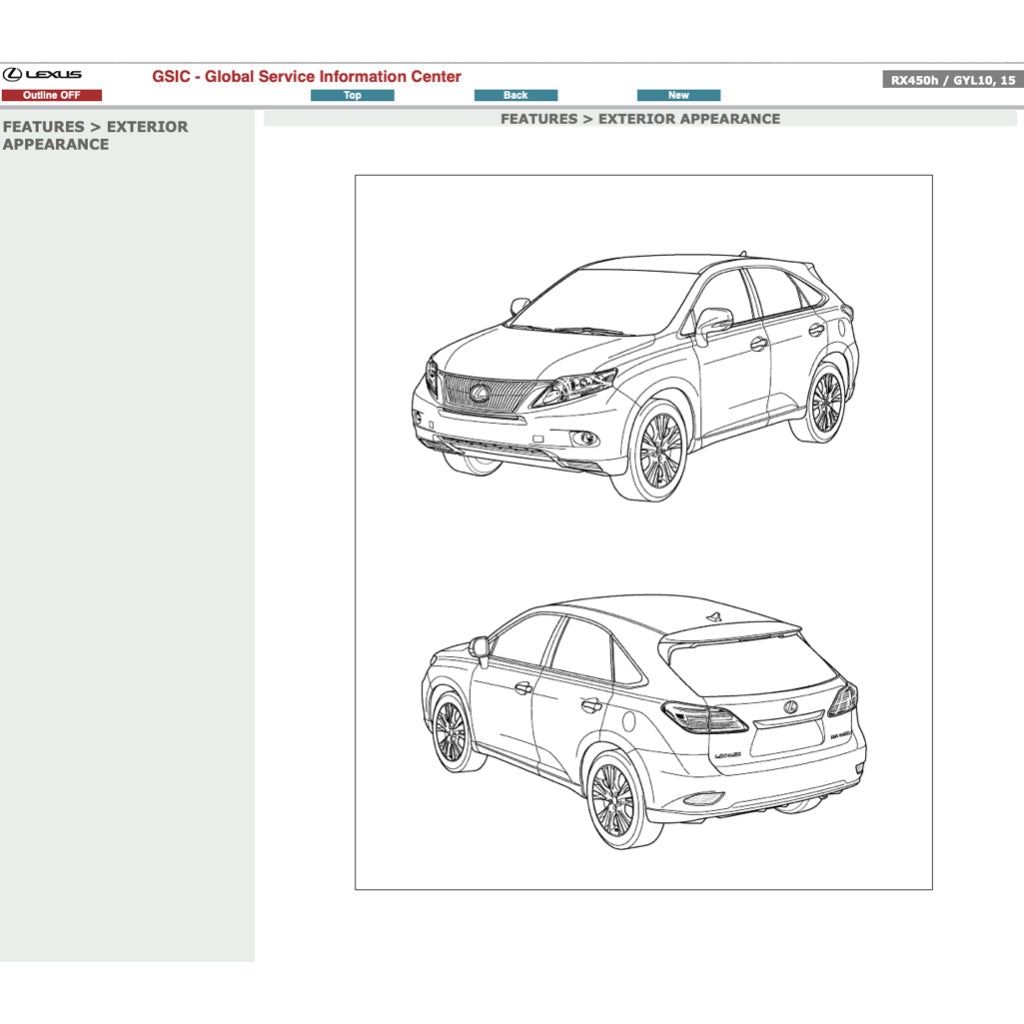 Lexus RX450h GYL10/15 2009-2015 Full Manual Set – Repair & Maintenance Manual - page 8