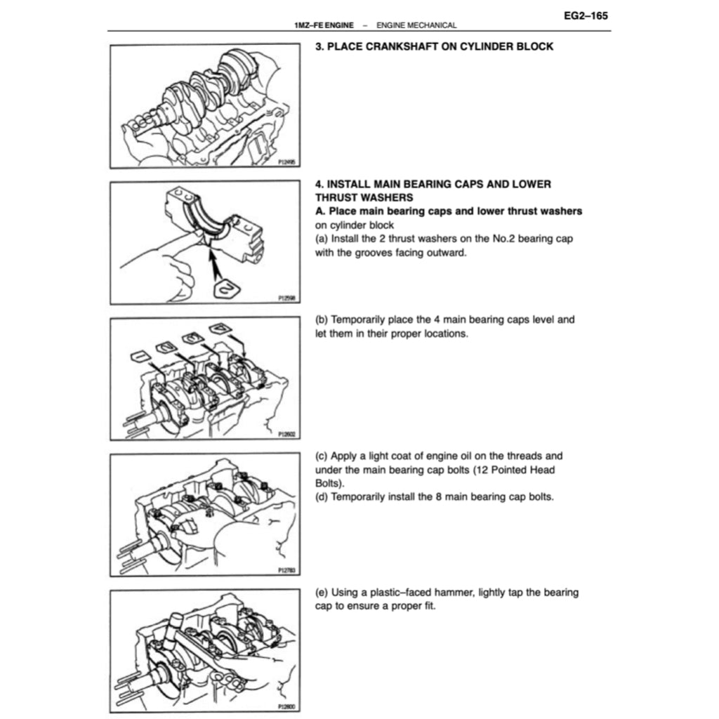 Toyota Engine 1MZ-FE Service Repair Workshop Manual - page 6