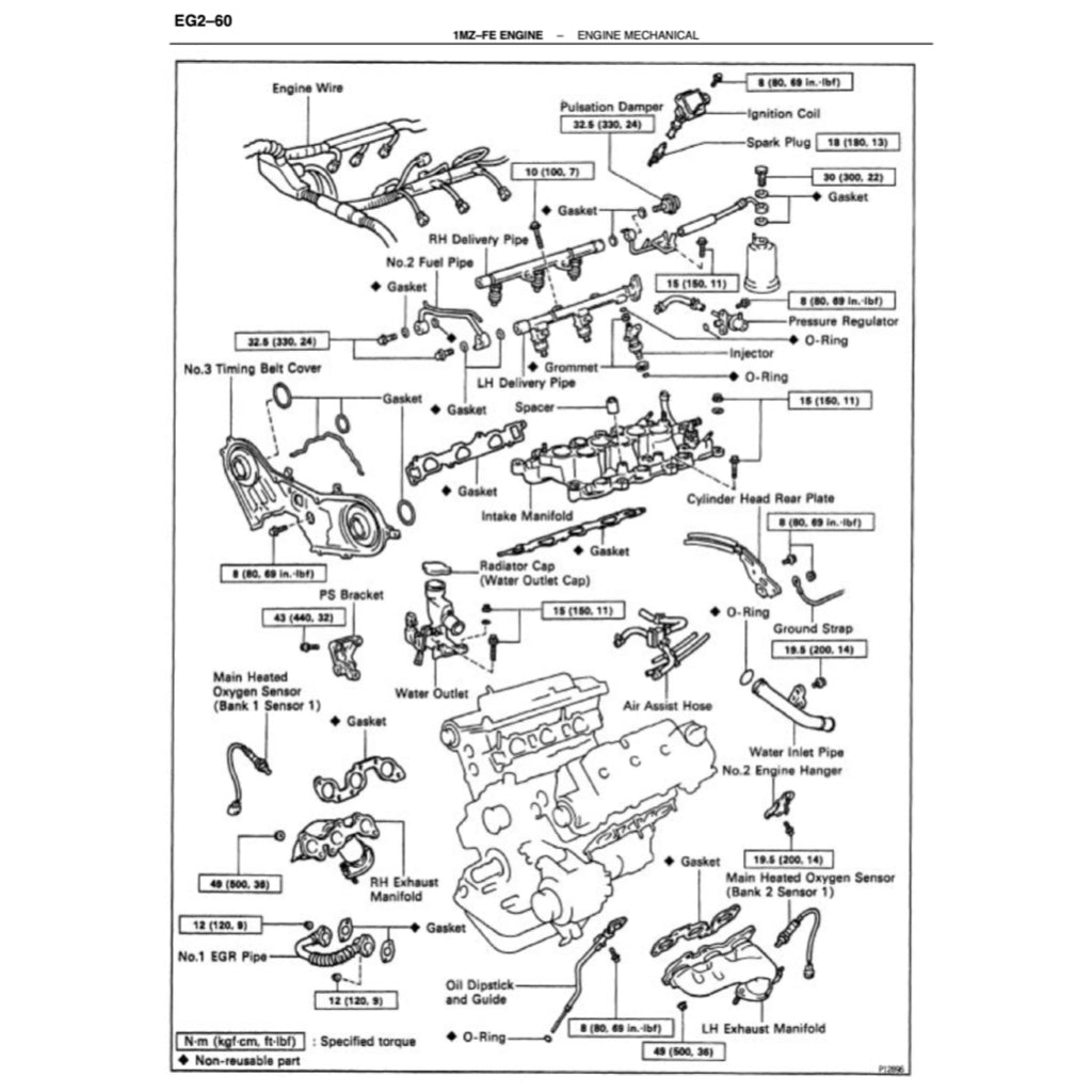 Toyota Engine 1MZ-FE Service Repair Workshop Manual - page 7