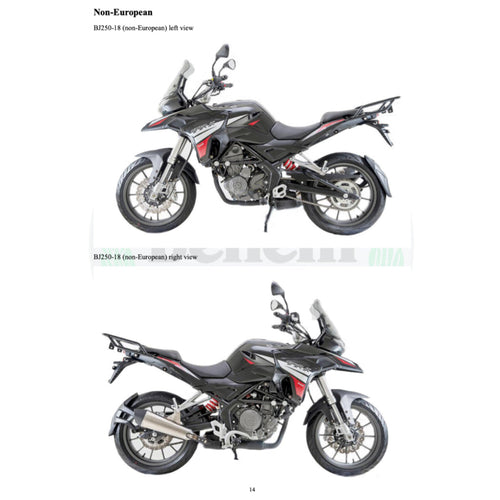 BENELLI TRK 251 2019+ Full Manual Set – Repair & Maintenance Manual and Spare Parts Catalog and User Handbook - page 2