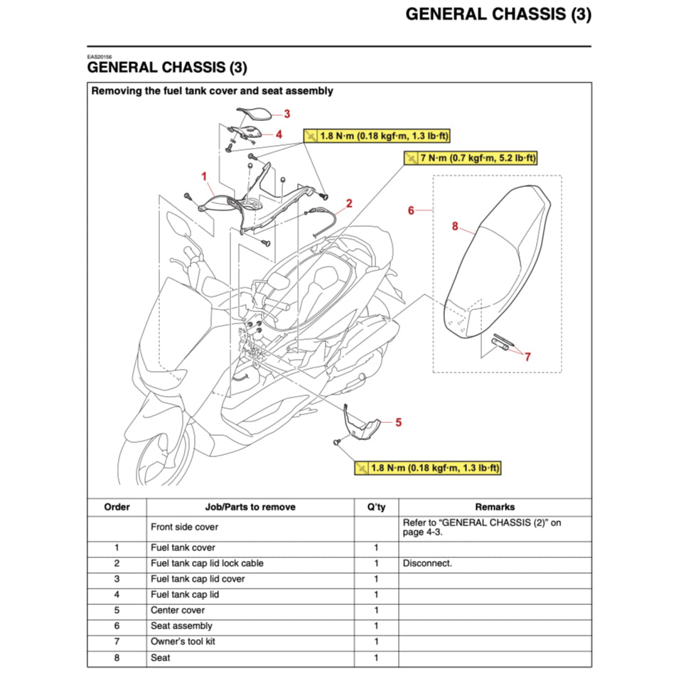 N-MAX Yamaha NMAX GPD155-A 2020-2023 Full Manual Set – Repair & Maintenance Manual and Spare Parts Catalog and User Handbook - page 6