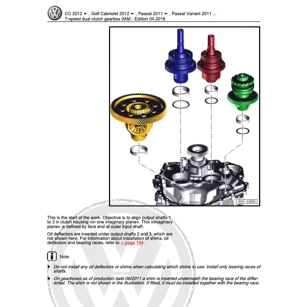 VW Automatic Transmission Service Repair Workshop Manual - page 7