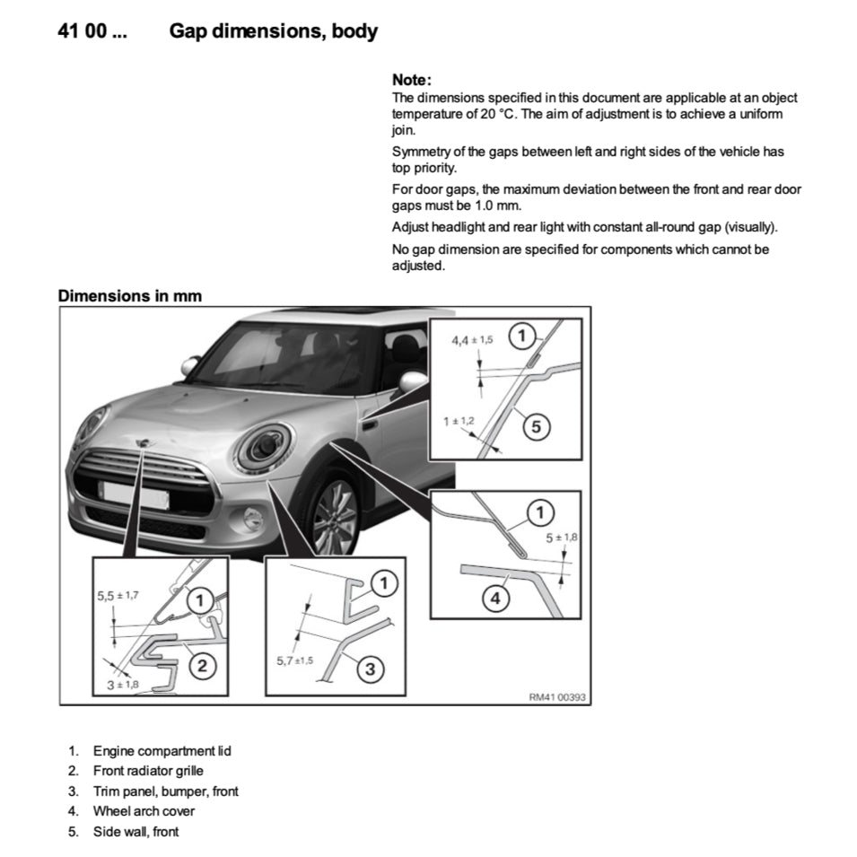 MINI COOPER S F56 2013+ Full Manual Set – Repair & Maintenance Manual - page 7