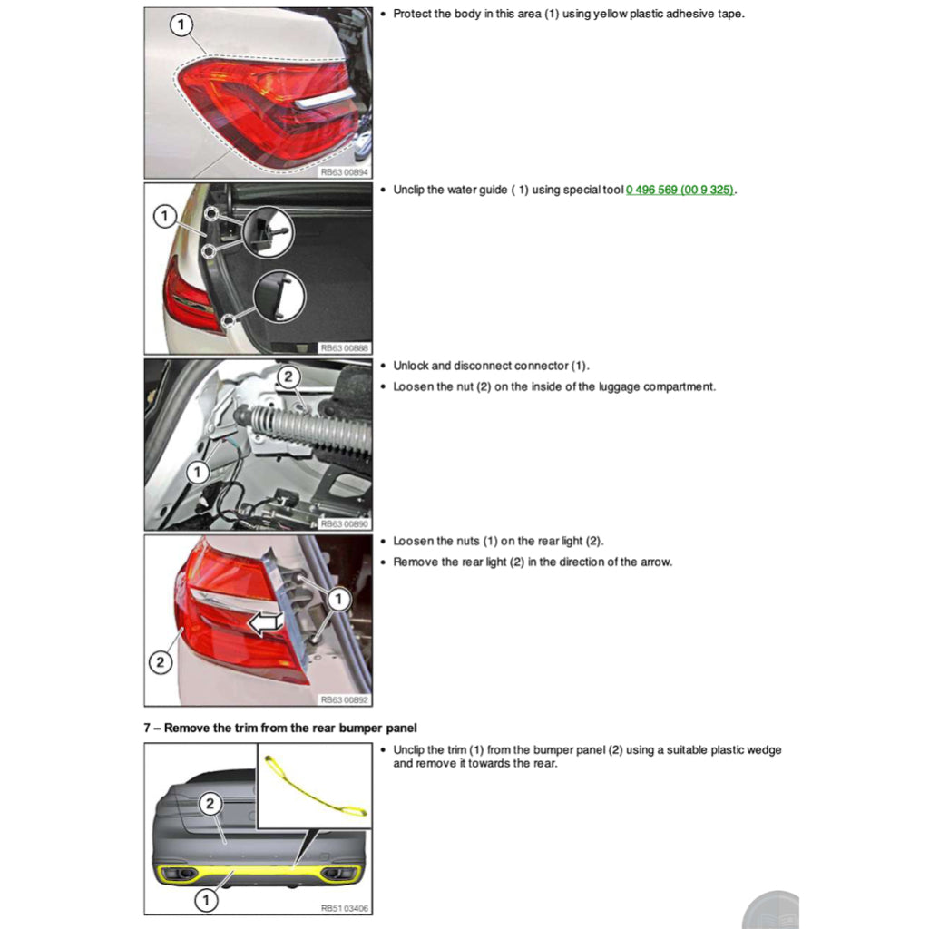BMW G11/G12 2015-2022 Full Manual Set – Repair & Maintenance Manual - page 4