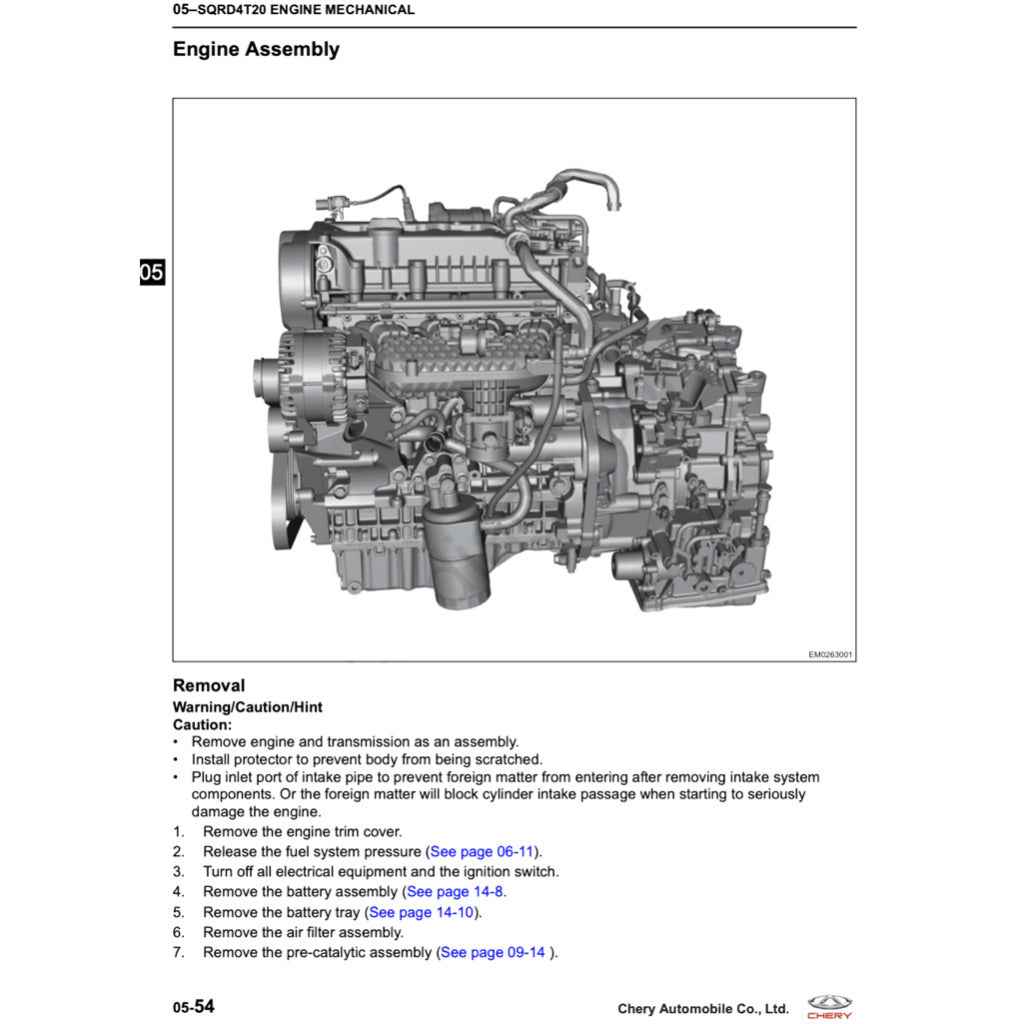 Chery TIGGO 8 PRO 2020+ Full Manual Set – Repair & Maintenance Manual - page 8