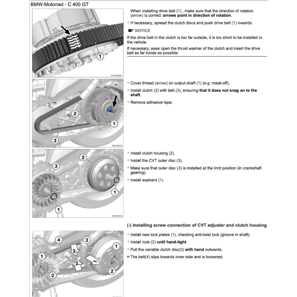 BMW C400 GT K08 2018+ Full Manual Set – Repair & Maintenance Manual and Spare Parts Catalog and RIDER'S Manual - page 9