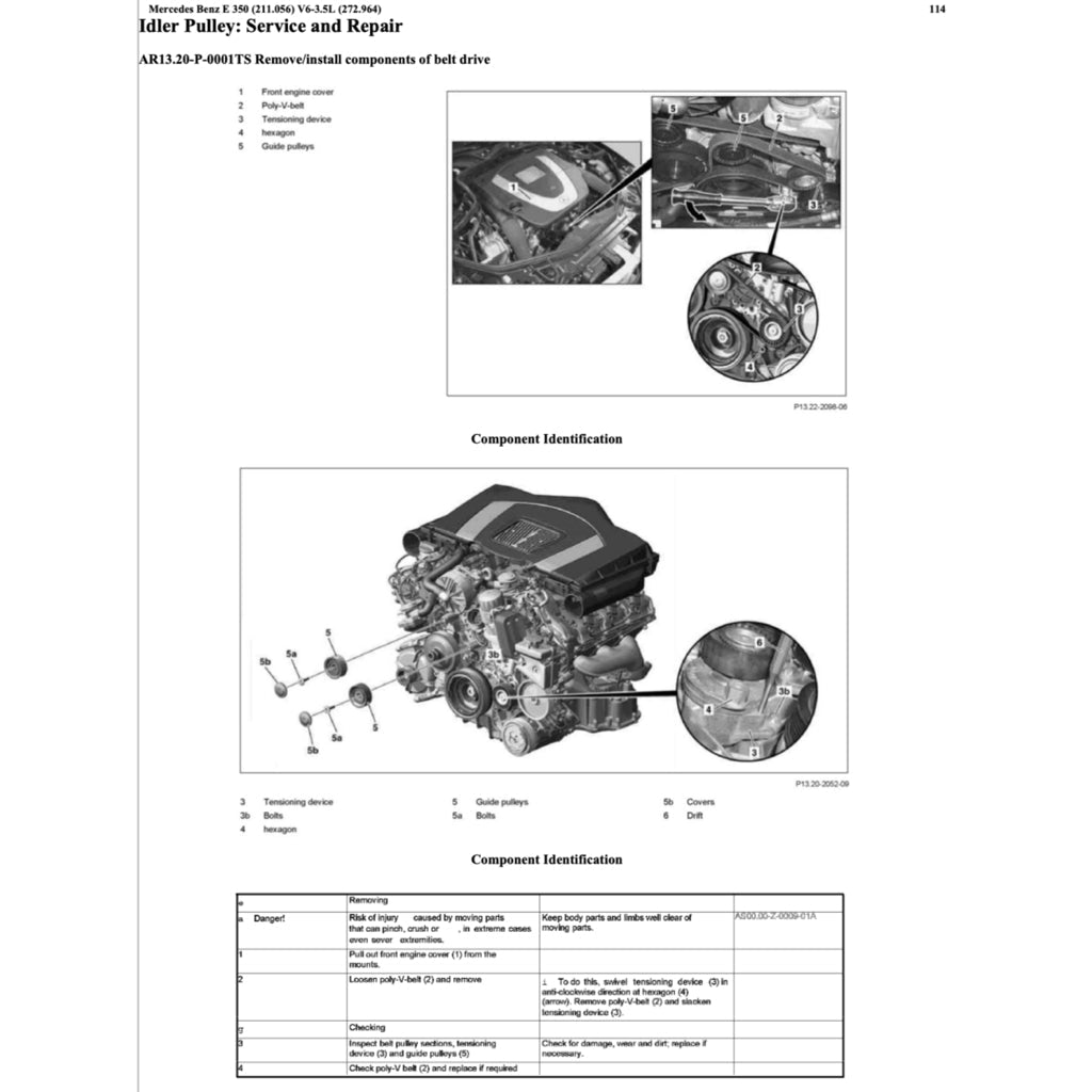 Mercedes-Benz E-CLASS W211 E350 M272 2002-2009 Full Manual Set – Repair & Maintenance Manual - page 7