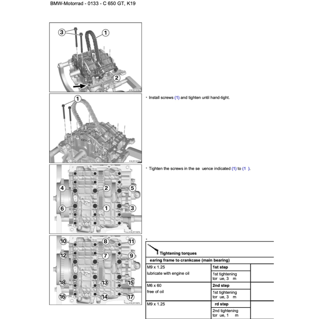 BMW C650GT 2012-2020 Full Manual Set – Repair & Maintenance Manual and Spare Parts Catalog and RIDER'S Manual - page 4