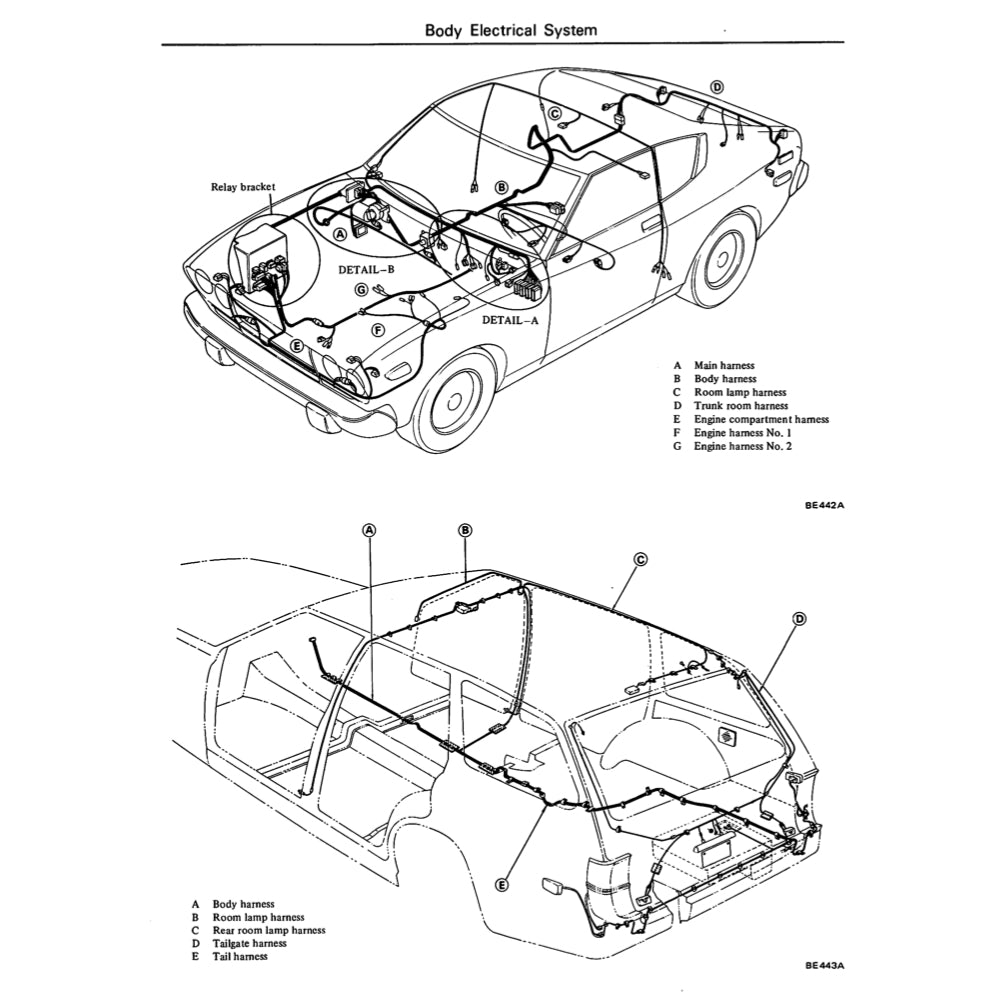 Datsun VIOLET 710 1973-1977 Full Manual Set – Repair & Maintenance Manual - page 9