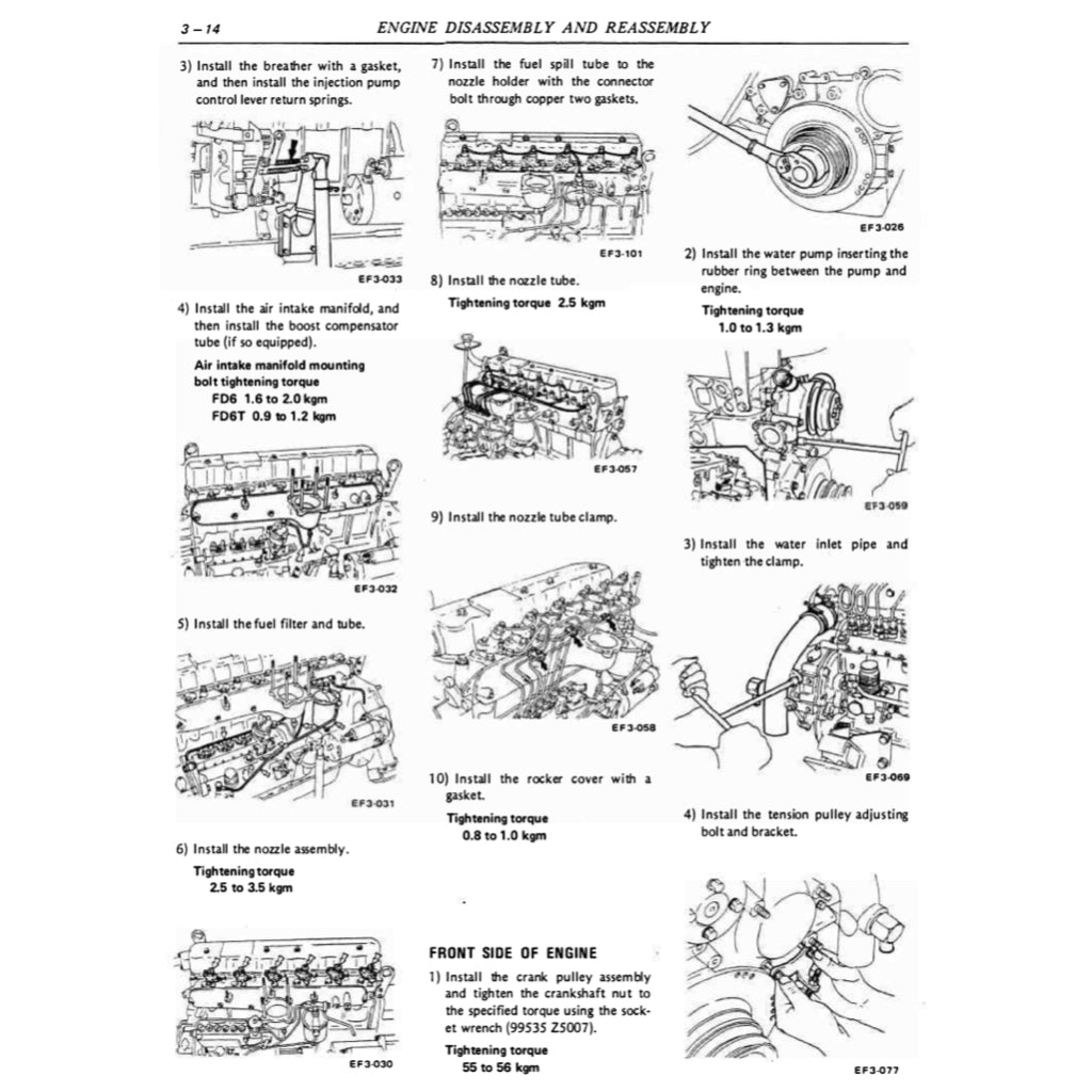 Nissan UD Diesel Engine FD6 / FD6T Service Repair Manual - page 7