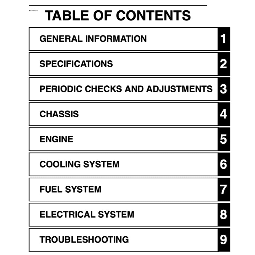 Yamaha FZ8N FZ8 FAZER8 FAZER 8 2010-2015 Full Manual Set – Repair & Maintenance Manual and User Handbook - page 2