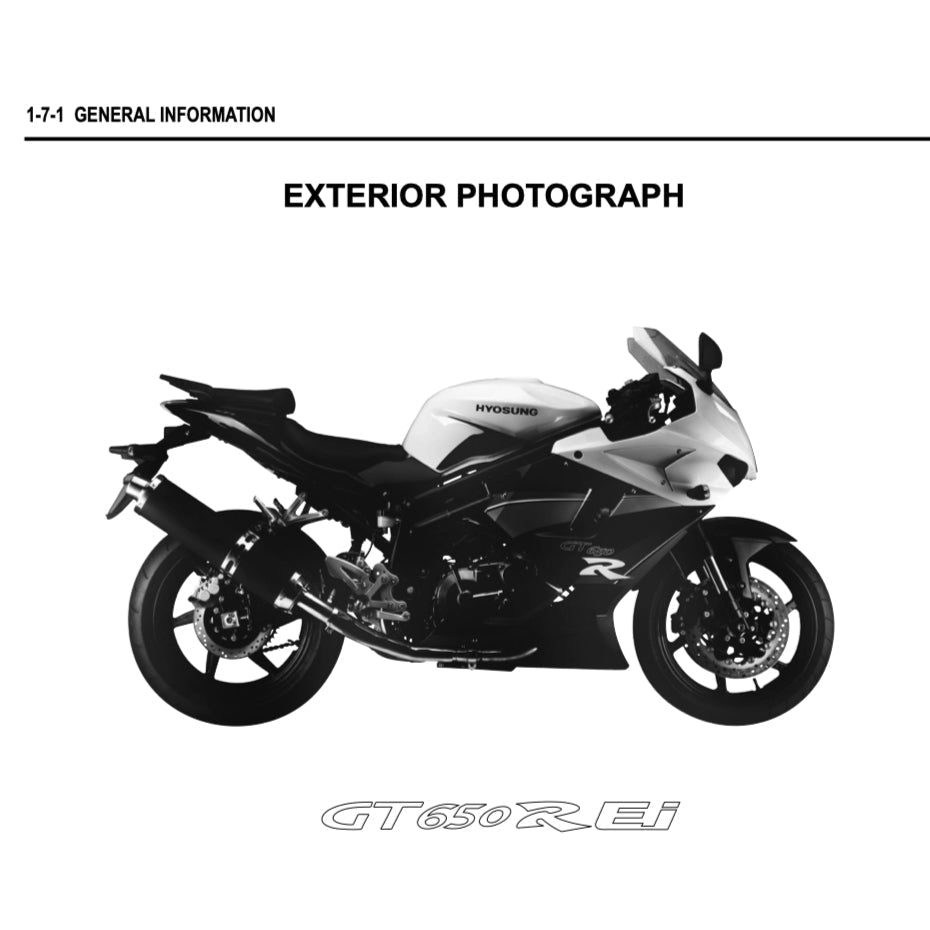 Naza BLADE/ HYOSUNG 650R 2012-2018 Full Manual Set – Repair & Maintenance Manual and Spare Parts Catalog and User Handbook - page 3