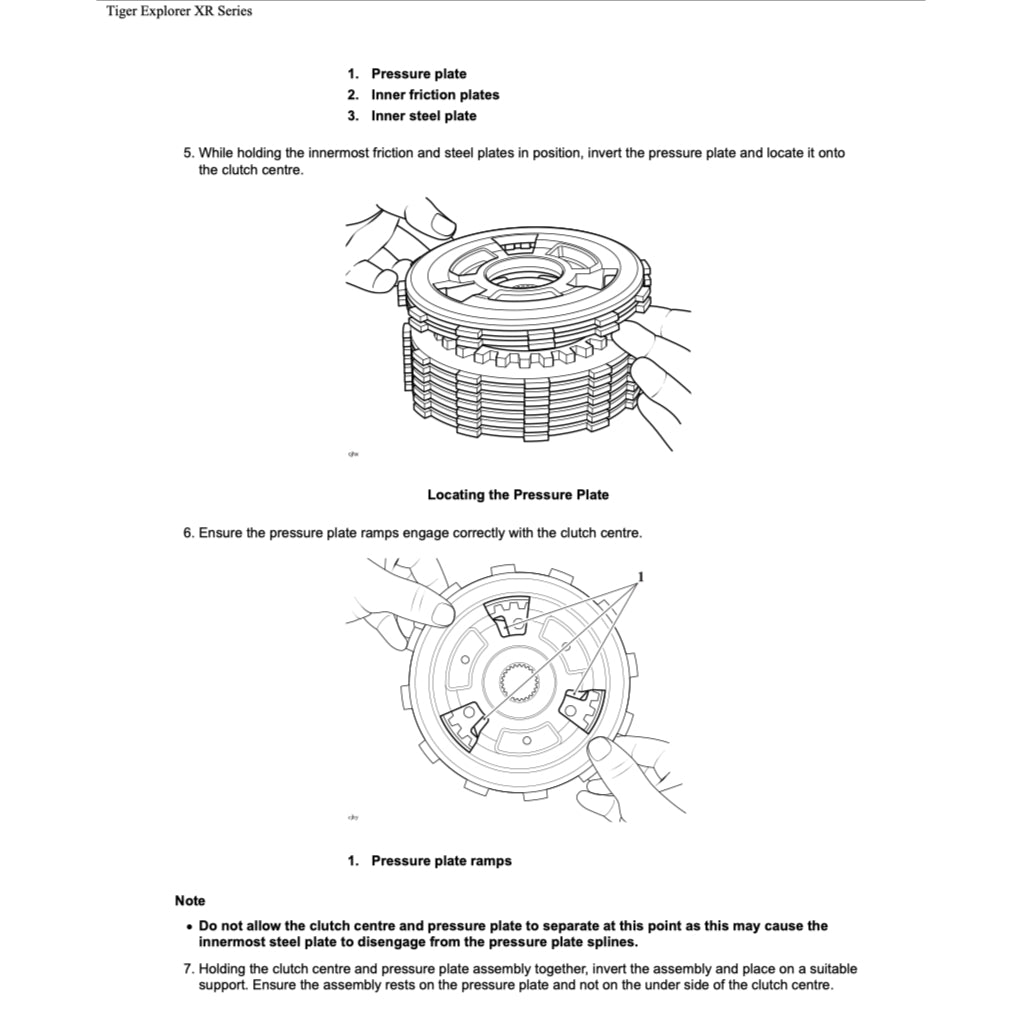 Triumph EXPLORER 1200 XR/XRX/XRT 2016-2021 Full Manual Set – Repair & Maintenance Manual and User Handbook - page 7