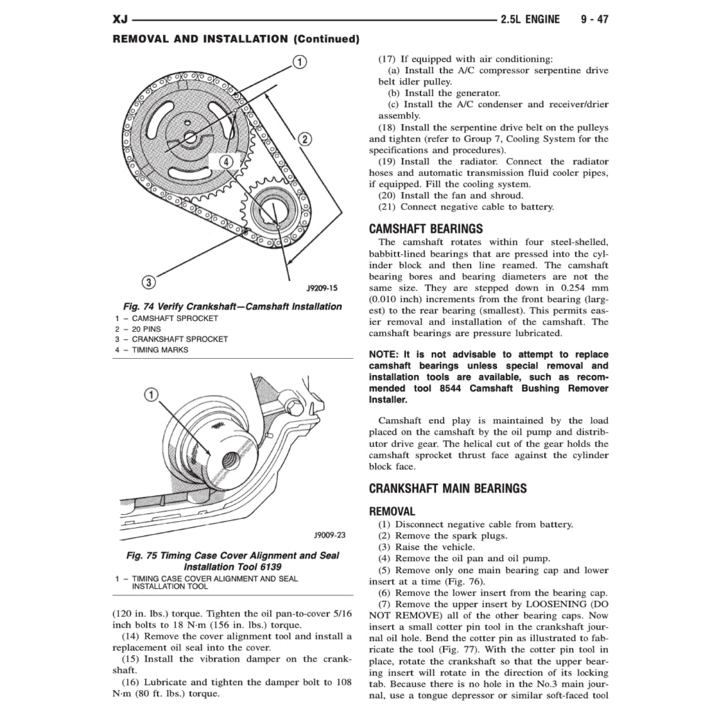 Jeep CHEROKEE XJ 1995-2001 Full Manual Set – Repair & Maintenance Manual - page 6