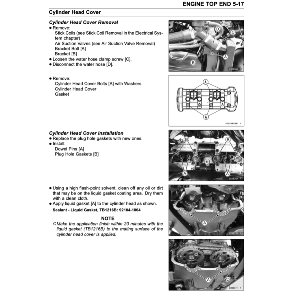 Kawasaki ZR1000 2017-2022 Full Manual Set – Repair & Maintenance Manual and Spare Parts Catalog - page 7