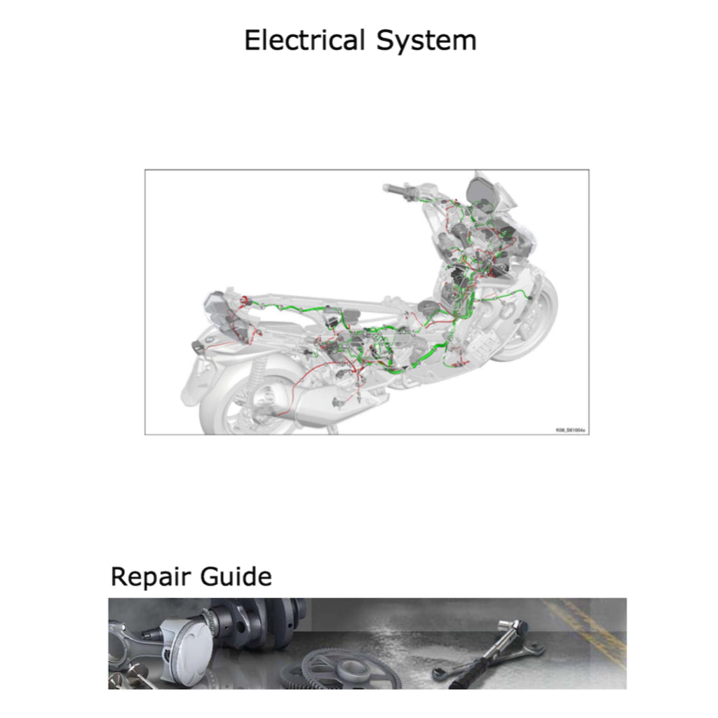 BMW C400 GT K08 2018+ Full Manual Set – Repair & Maintenance Manual and Spare Parts Catalog and RIDER'S Manual - page 4
