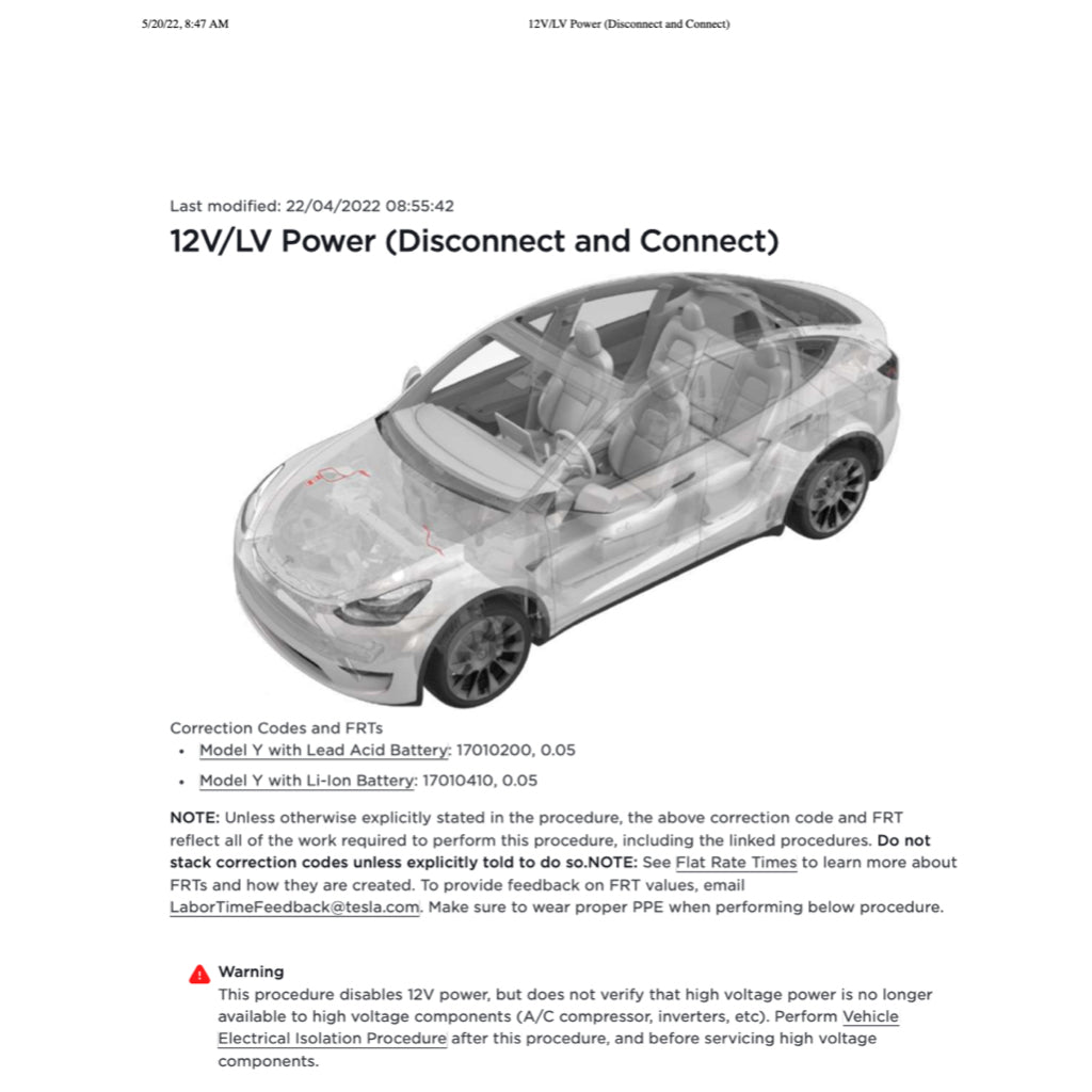 Tesla MODEL Y 2020+ Full Manual Set – Repair & Maintenance Manual - page 7