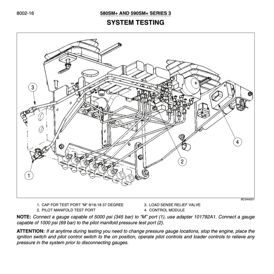Case 580SM(and) 590SM(and) Loader BACKOE Workshop Repair Manualand Parts Book - page 7