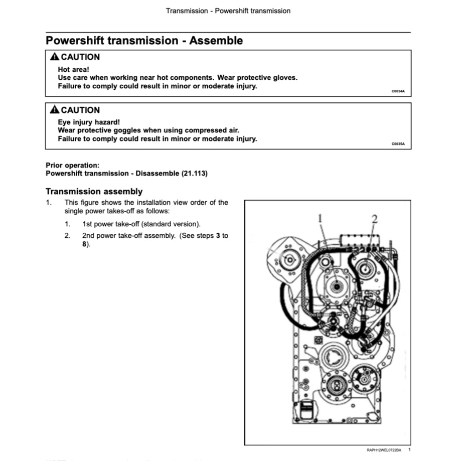 Case 1021F / 1121F Wheel Loader Workshop Repair Manual - page 9