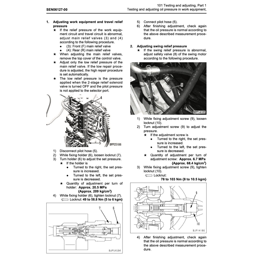 KOMATSU PC200/210/220/25 LC-6 Workshop Repair Manual and Parts Book - page 7