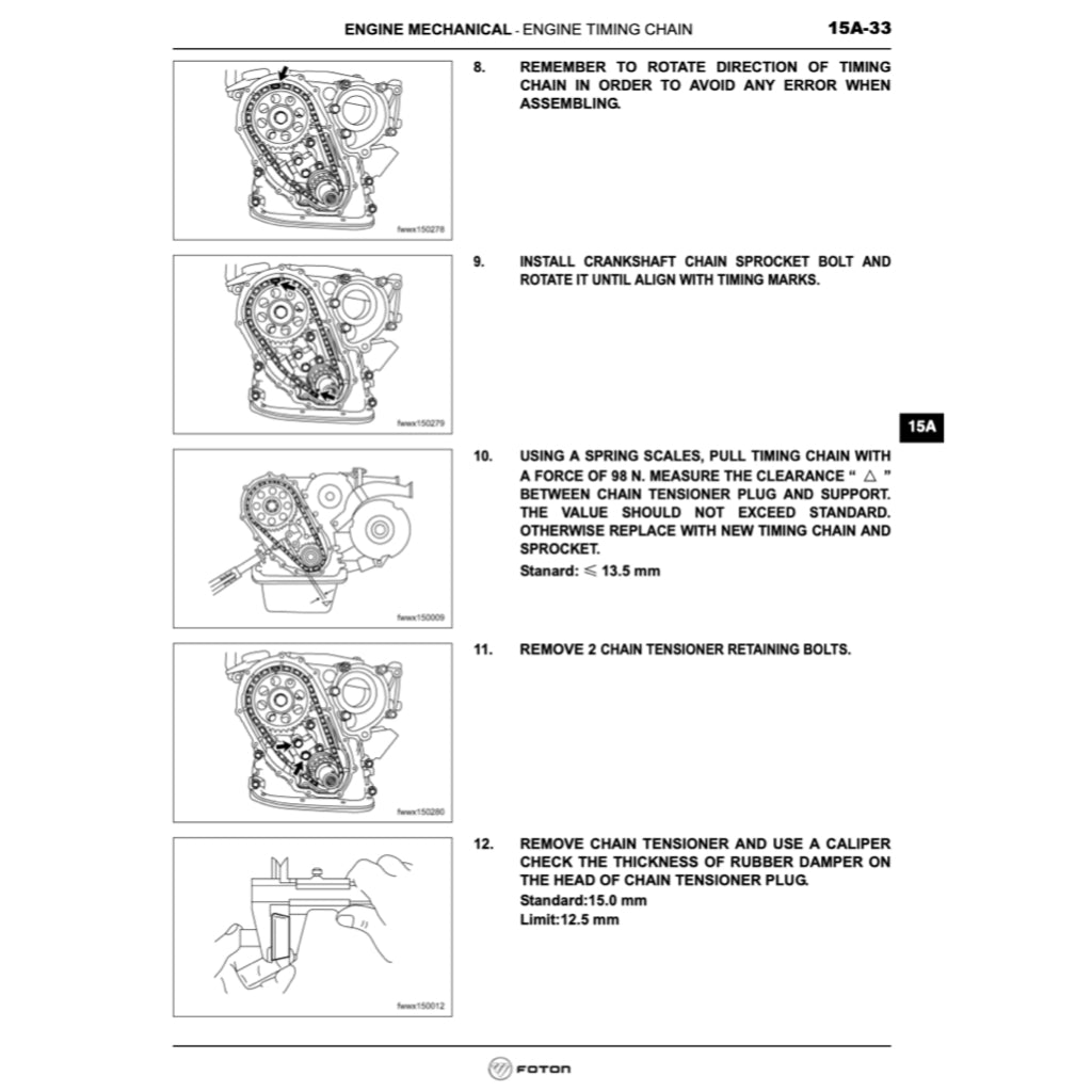 FOTON VIEW C2 2011-2016 Full Manual Set – Repair & Maintenance Manual - page 4