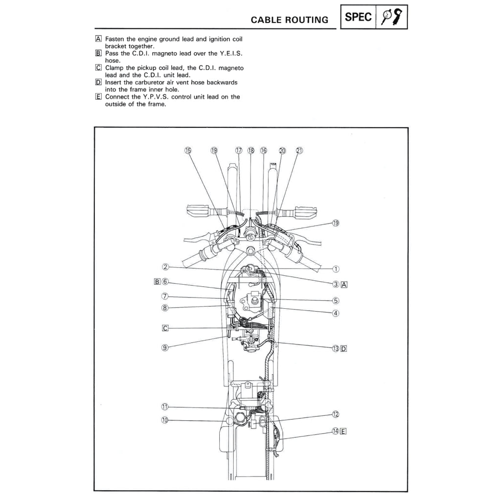 Yamaha TZR125 1987-1996 Full Manual Set – Repair & Maintenance Manual and Spare Parts Catalog and User Handbook - page 9
