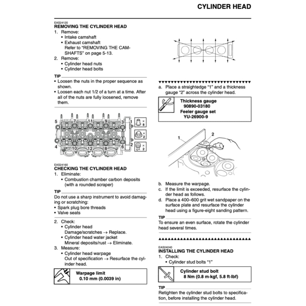 Yamaha FZ8N FZ8 FAZER8 FAZER 8 2010-2015 Full Manual Set – Repair & Maintenance Manual and User Handbook - page 9