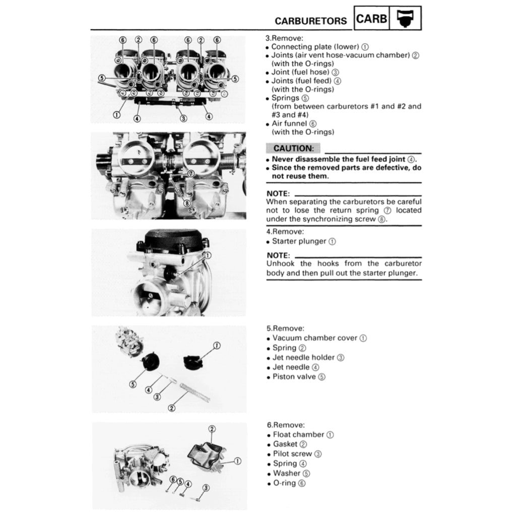 Yamaha YZF600R THUNDERCAT 1996-2007 Full Manual Set – Repair & Maintenance Manual and User Handbook - page 7