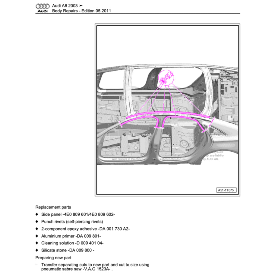Audi A8 D3/4E 2002-2010 Full Manual Set – Repair & Maintenance Manual - page 8