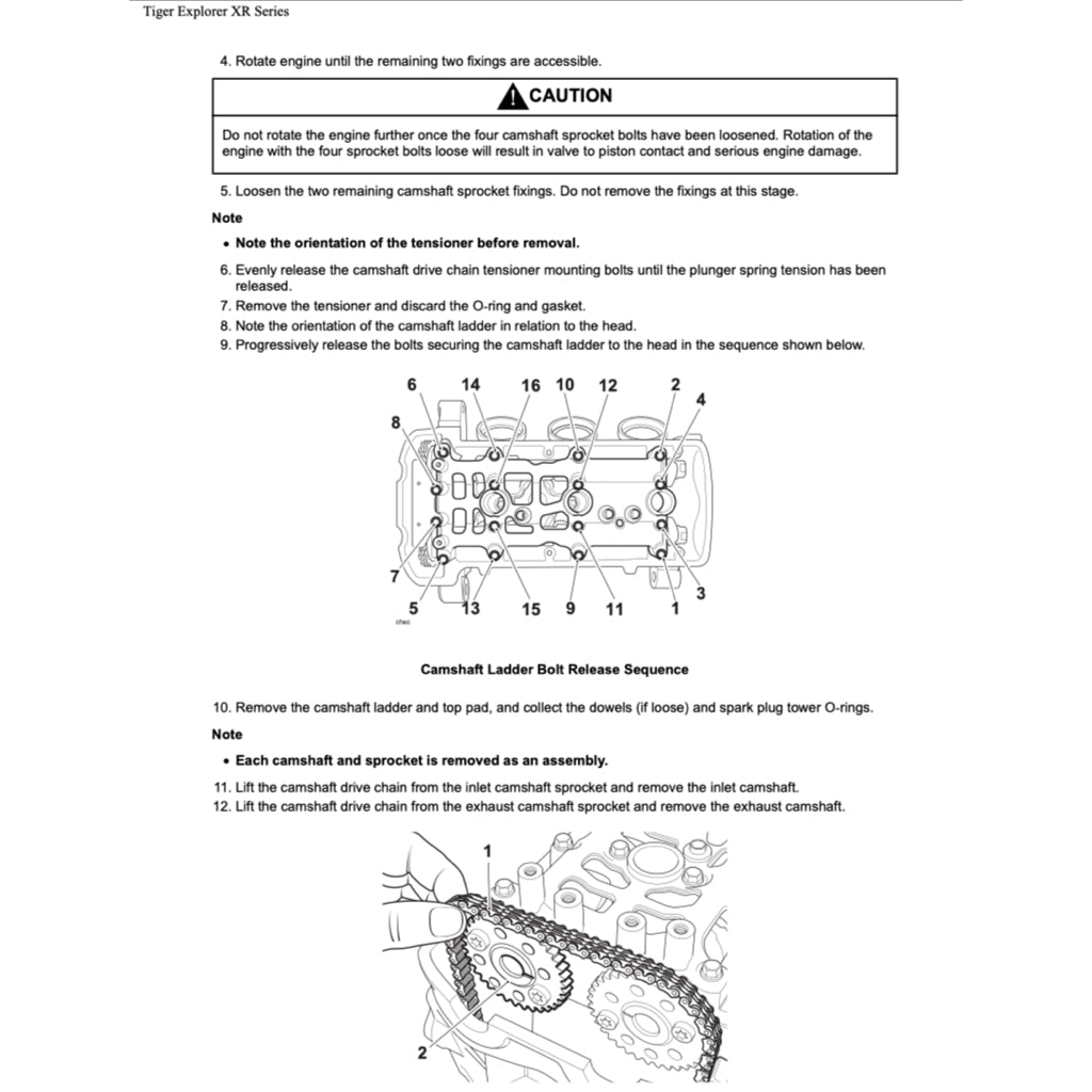 Triumph EXPLORER 1200 XR/XRX/XRT 2016-2021 Full Manual Set – Repair & Maintenance Manual and User Handbook - page 8