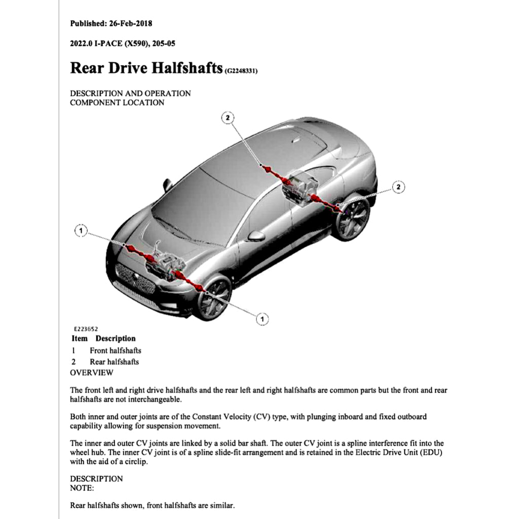 Jaguar I-PACE EV400 X590 2018+ Full Manual Set – Repair & Maintenance Manual - page 9