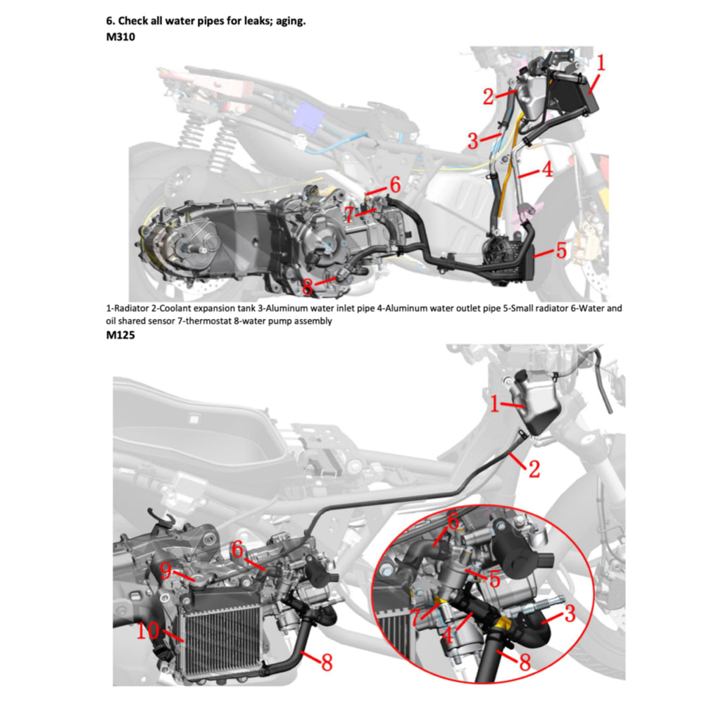 ZONTES M125 / M310 / M350 / M350E 2021-2023 Full Manual Set – Service Maintenance Manual - page 9