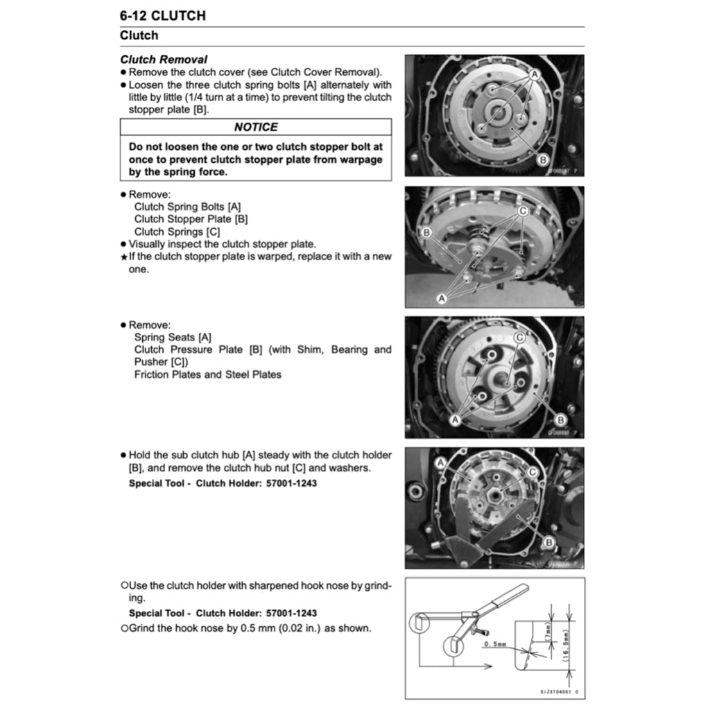 Kawasaki ZR1000 2017-2022 Full Manual Set – Repair & Maintenance Manual and Spare Parts Catalog - page 8
