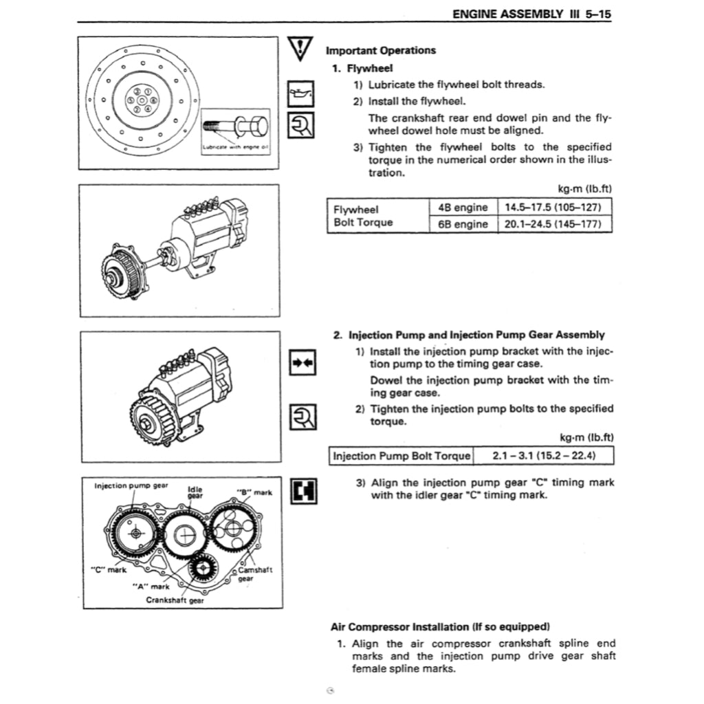 Isuzu Engine 4BG1/4BG1T/6BG1 Workshop Repair Manual - page 7