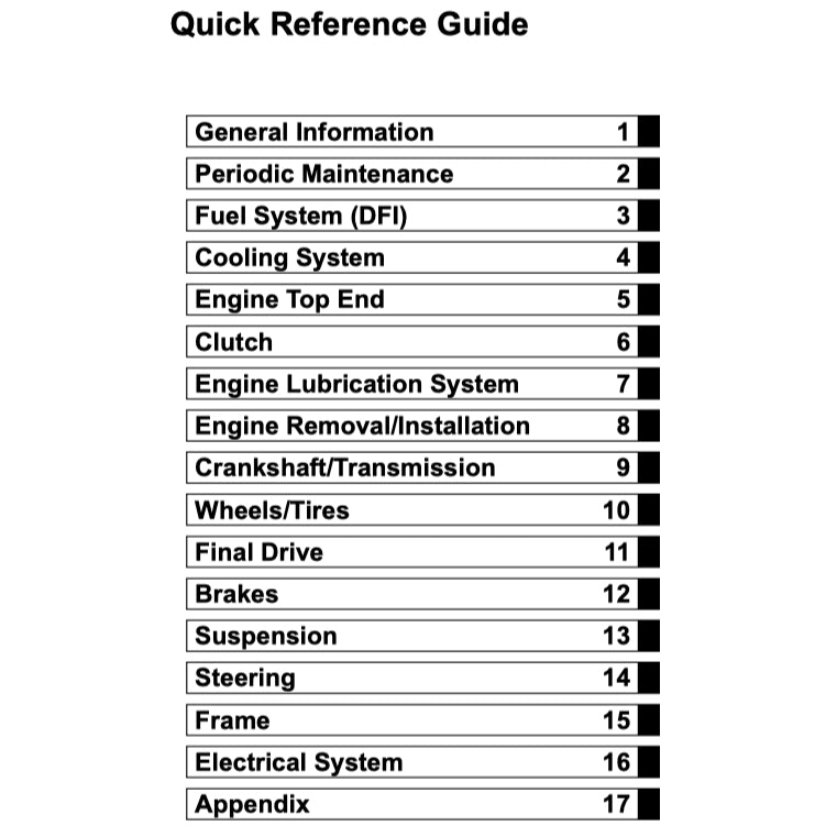Kawasaki ER-6f ER6f 2006-2014 Full Manual Set – Repair & Maintenance Manual and User Handbook - page 2
