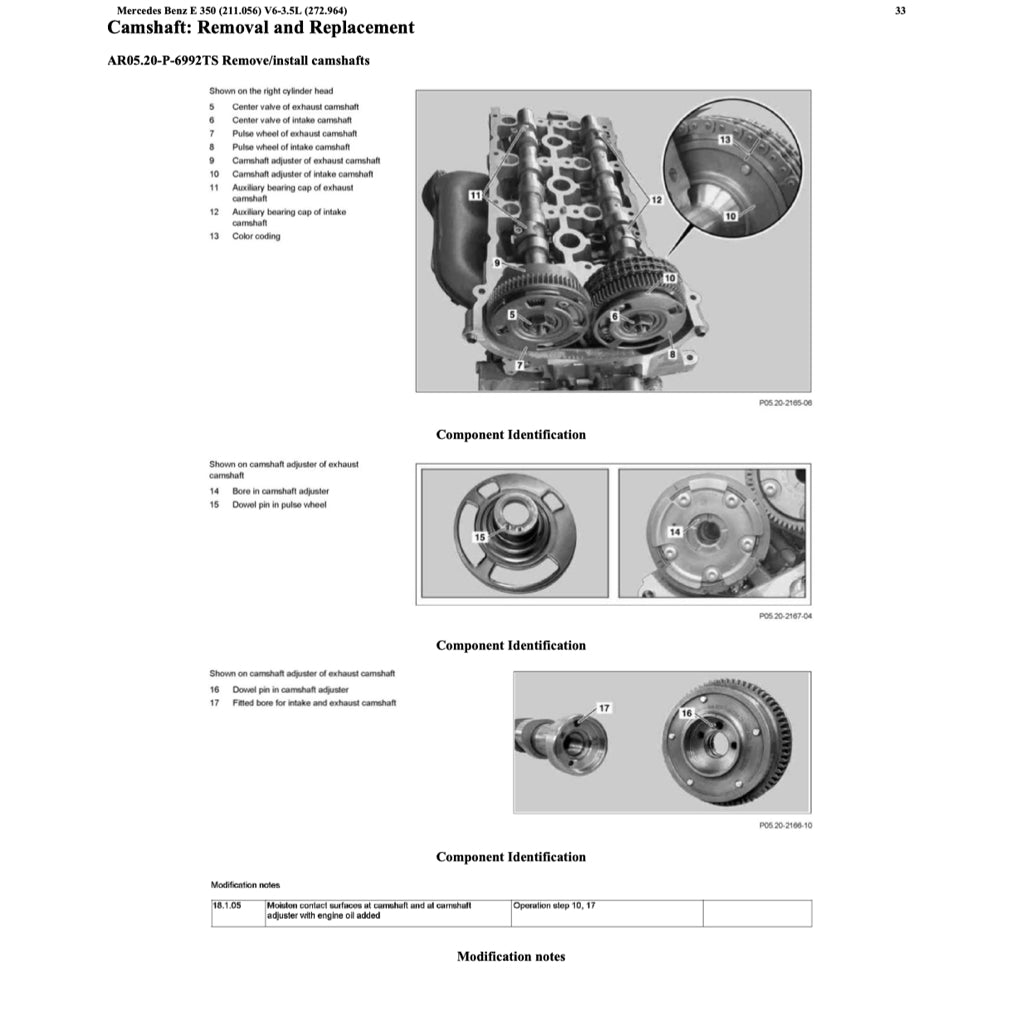 Mercedes-Benz E-CLASS W211 E350 M272 2002-2009 Full Manual Set – Repair & Maintenance Manual - page 9