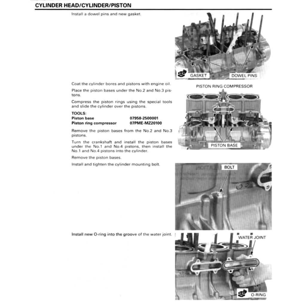 Honda CB1300F SUPER FOUR SC54 2003-2013 Full Manual Set – Repair & Maintenance Manual and Spare Parts Catalog and User Handbook - page 9
