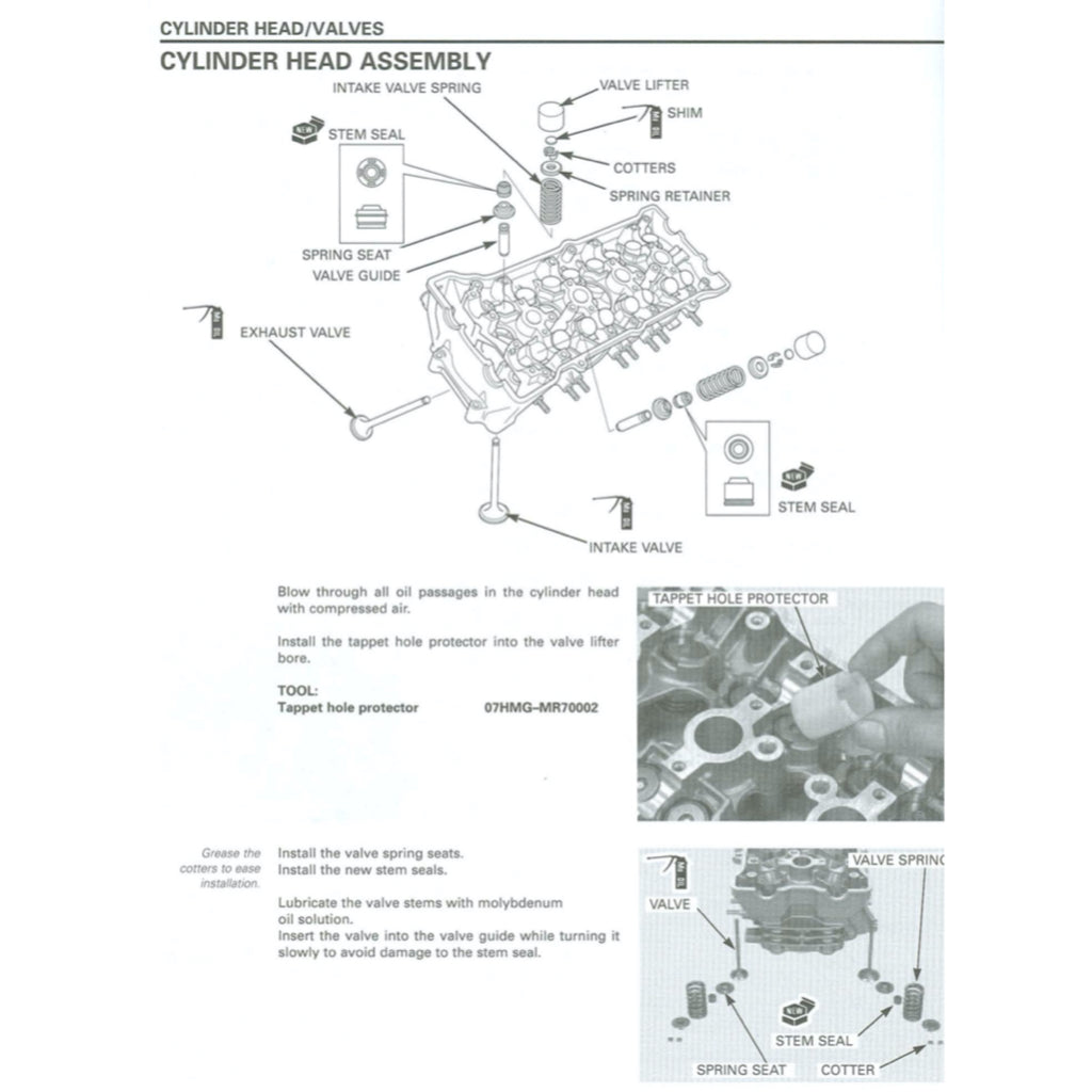 Honda CB900F 919 HORNET 2002-2007 Full Manual Set – Repair & Maintenance Manual and User Handbook - page 6